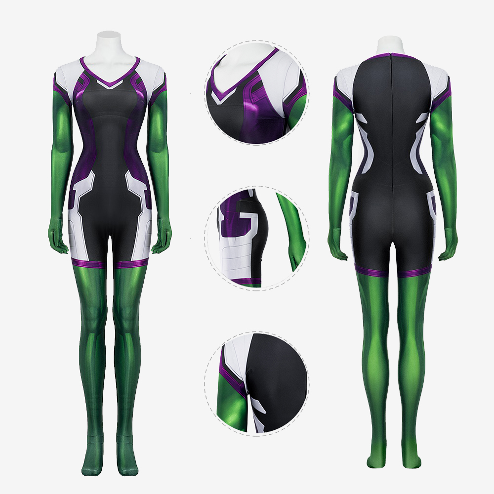 She-Hulk Costume Cosplay Suit Jennifer Walters Jumpsuit Unibuy