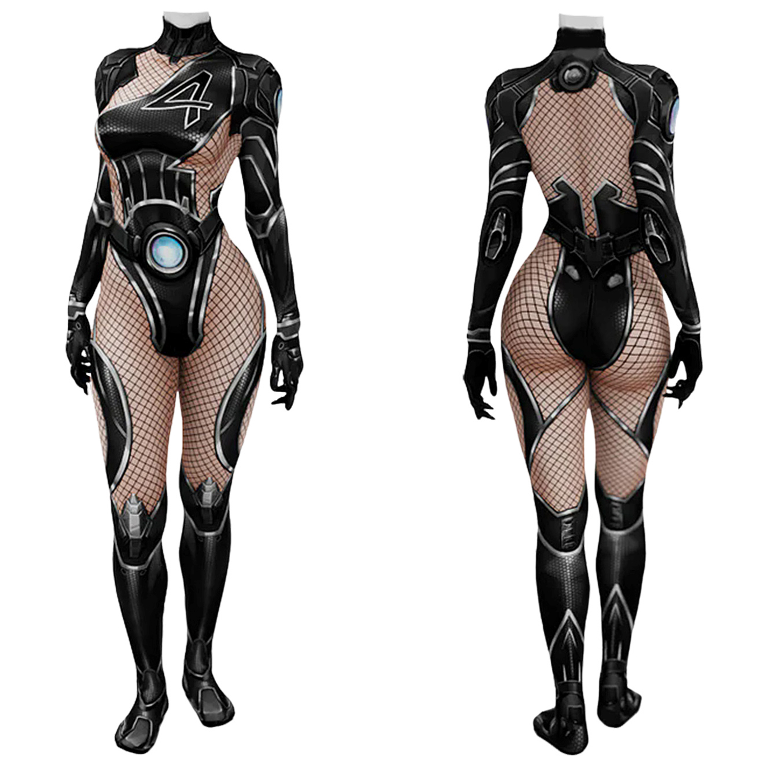 Marvel Rivals Invisible Woman 006 Costume Cosplay Suit Bodysuit For Kids Adult Unibuyplus