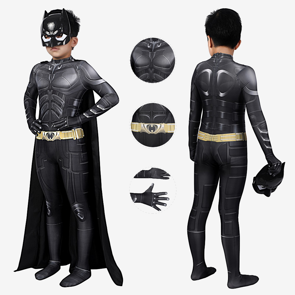 The Dark Knight Rises Batsuit Costume Cosplay Suit Kids Bruce Wayne Unibuyplus