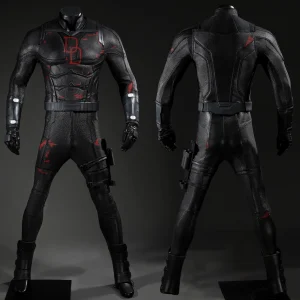 Daredevil Born Again Season 2 Costume Cosplay Black Suit Matt Murdock Ver 2 Unibuyplus