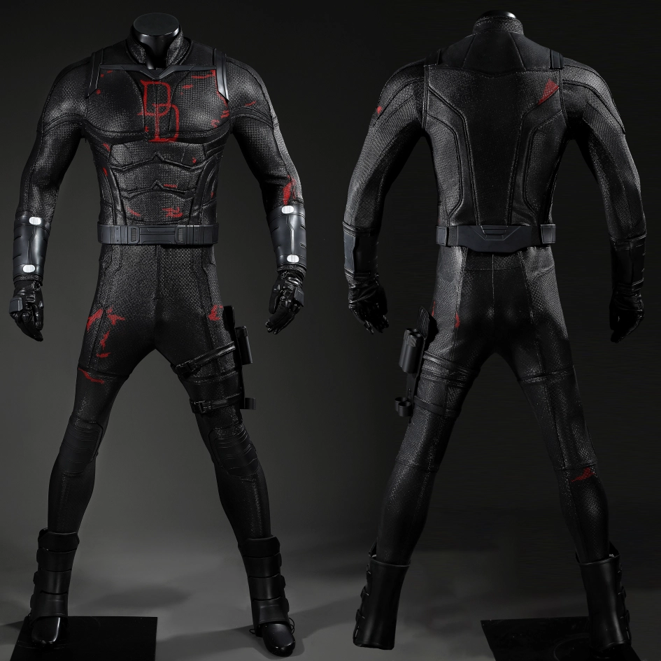 Daredevil Born Again Season 2 Costume Cosplay Black Suit Matt Murdock Ver 2 Unibuyplus